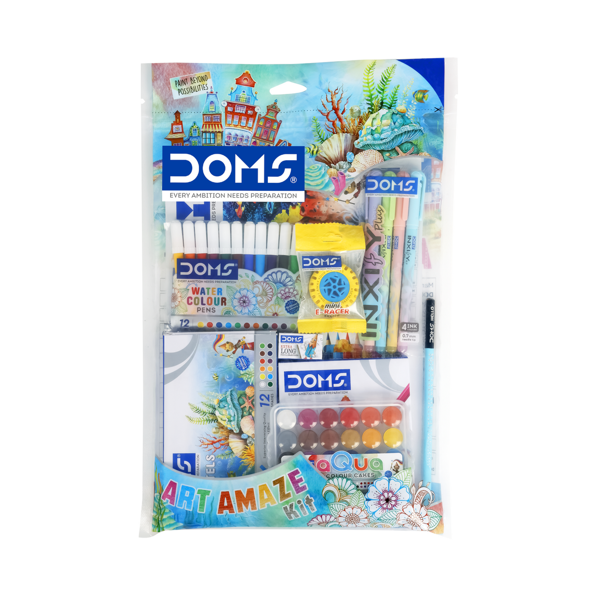 DOMS Art Amaze Kit – Complete Drawing, Coloring & Craft Set, Clay & Stationery