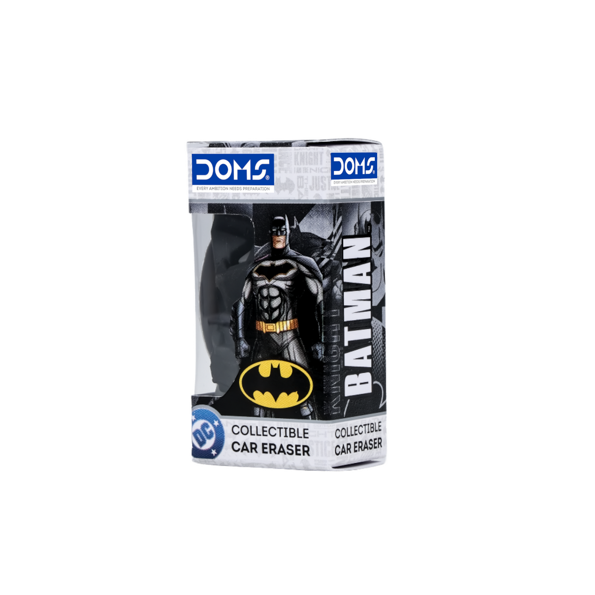 DOMS Batman Collectible Car Eraser – Officially Licensed DC Merchandise, Batmobile-Inspired Eraser for Kids