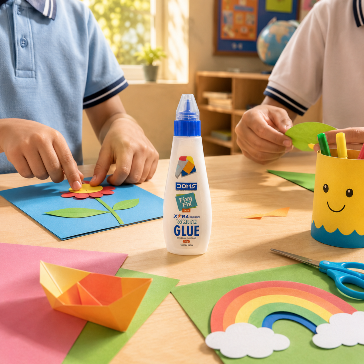 DOMS Fixy-Fix White Glue | Multipurpose Adhesive for Paper Craft, School & Office Use | Available in 20g, 45g and 105g