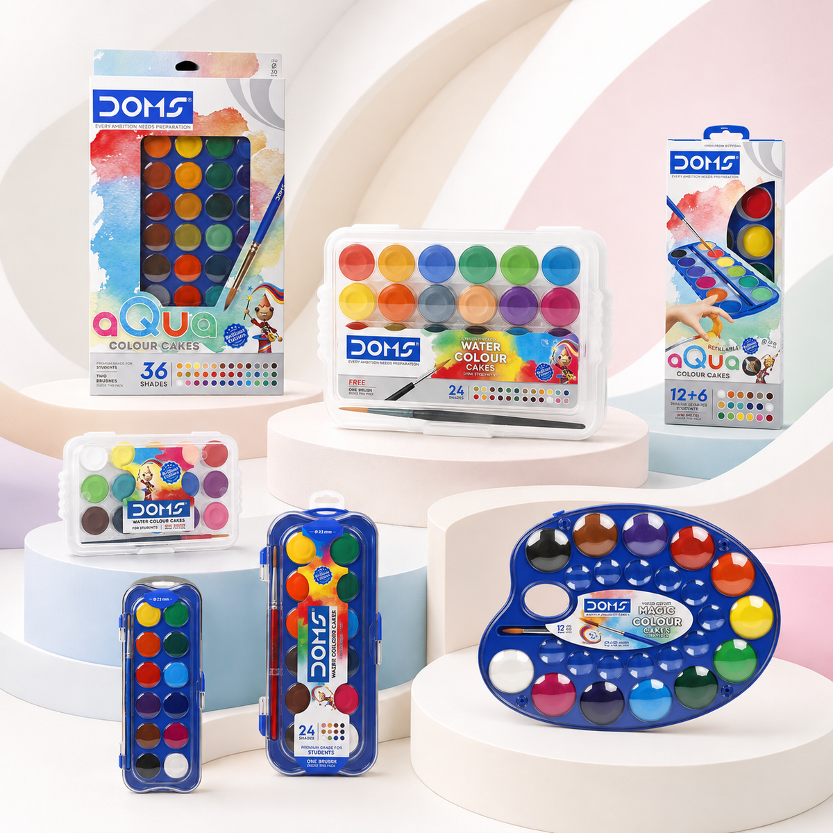 Water Colour Cakes