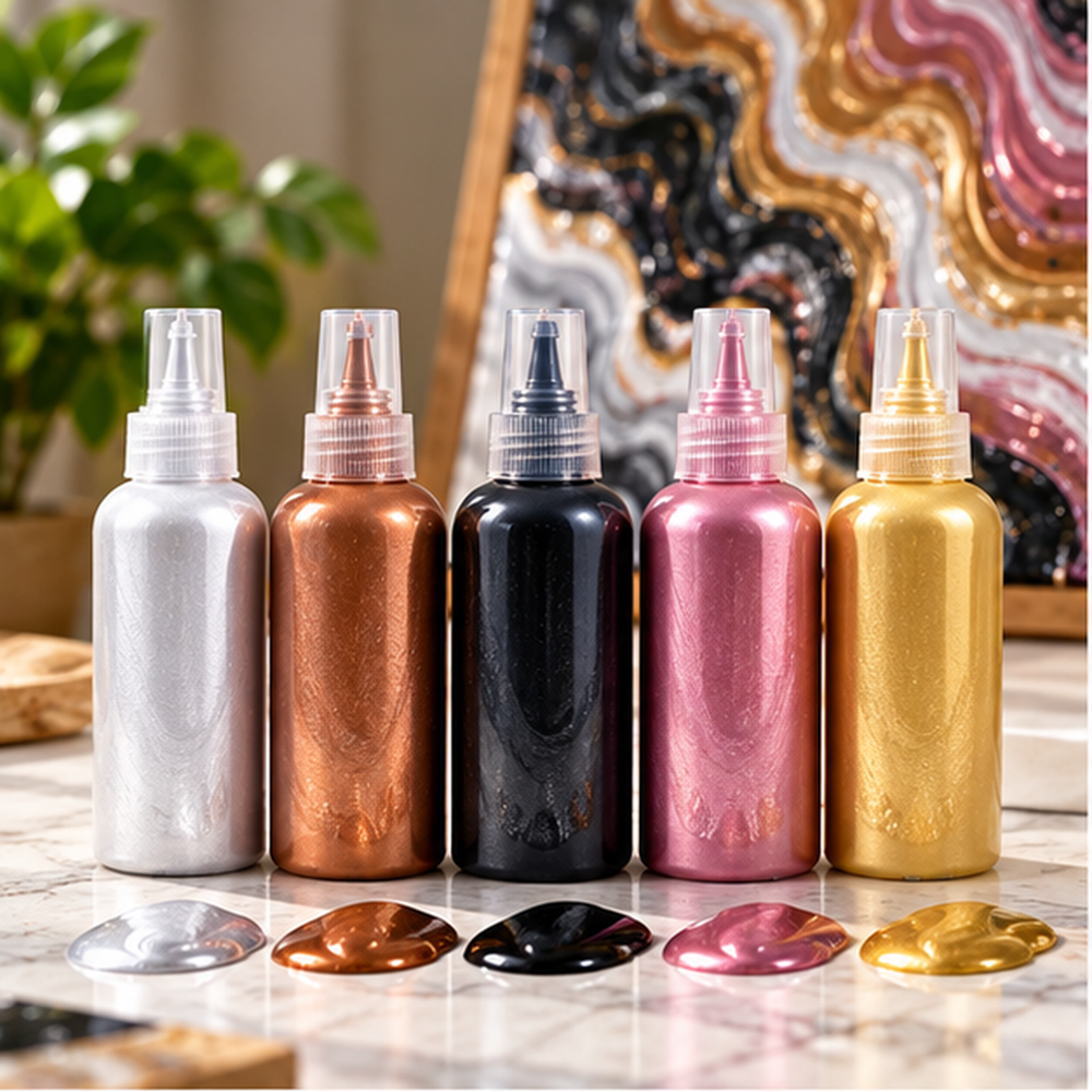 5 Metallic Fluid Colours