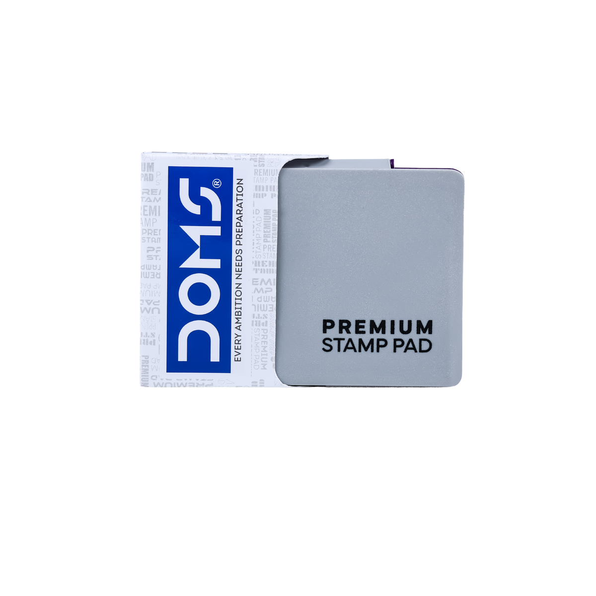 DOMS Premium Small Stamp Pad – Compact Ink Pad | Violet, Black and Red | Portable, Quick-Dry Ink for Office, School & Personal Use