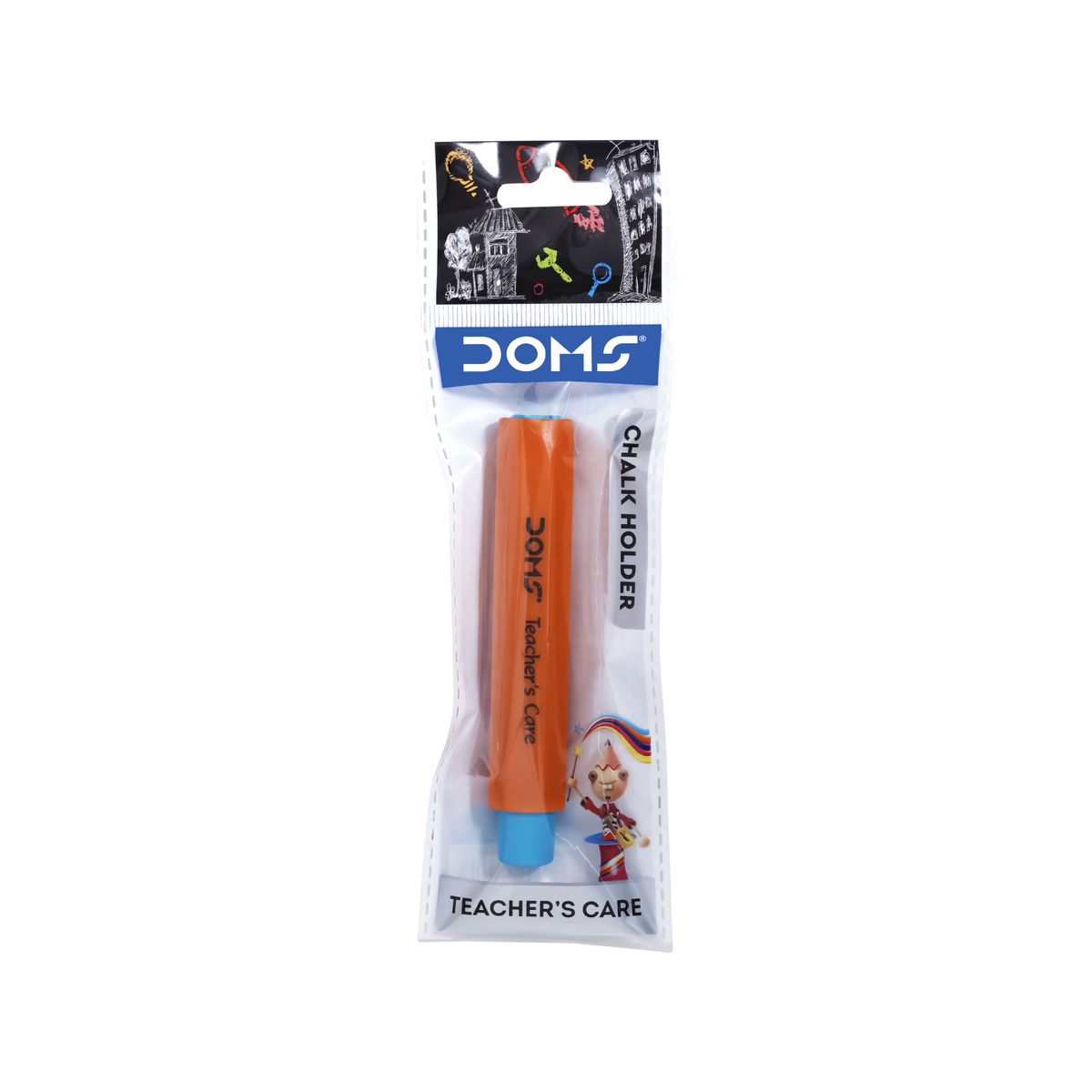 DOMS Chalk Holder – Teacher’s Care | Dust-Free Chalk Grip for Classroom & Chalkboard Use | Comfortable Anti-Dust Chalk Holder
