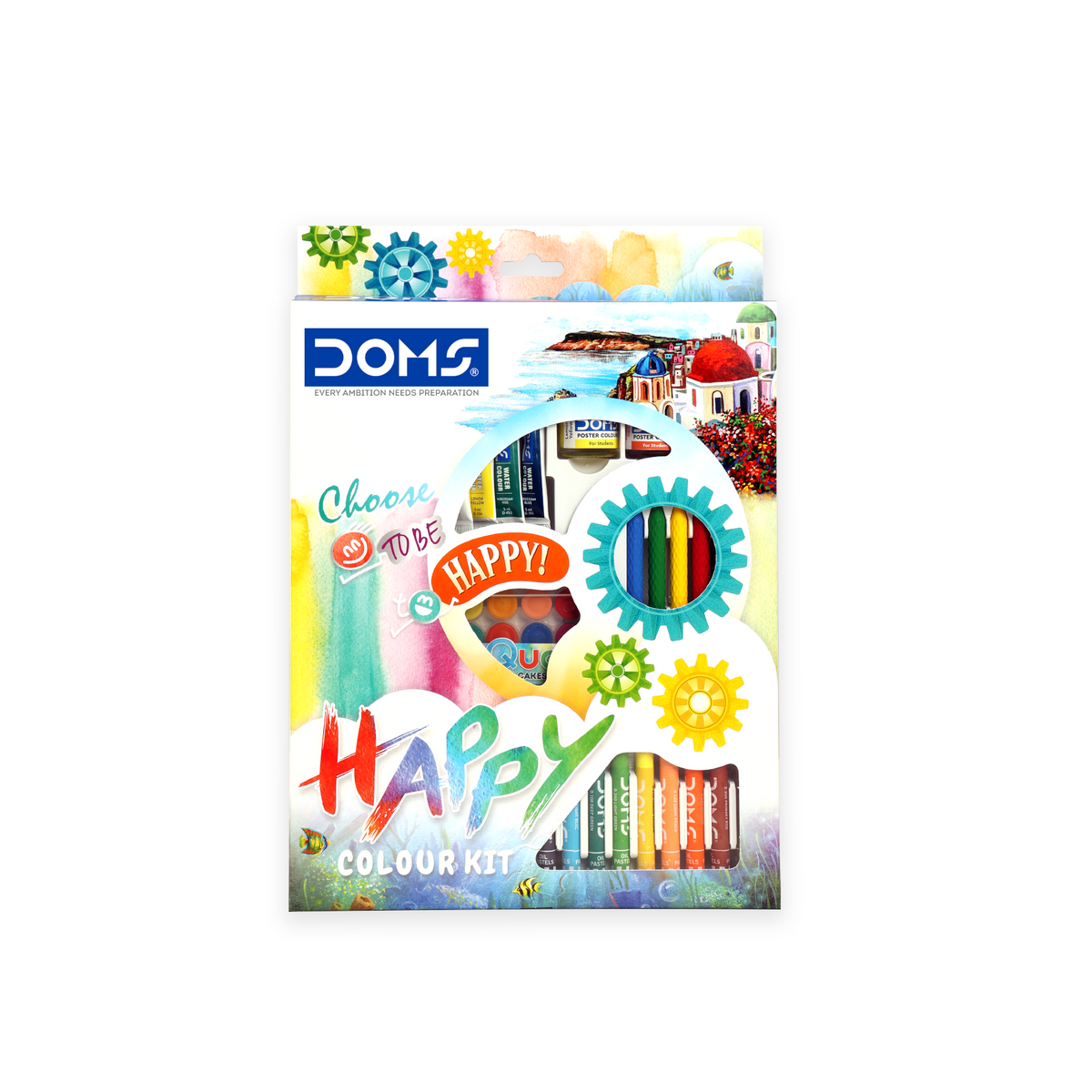 DOMS Happy Colour Kit – Colouring, Drawing & Painting Essentials Set