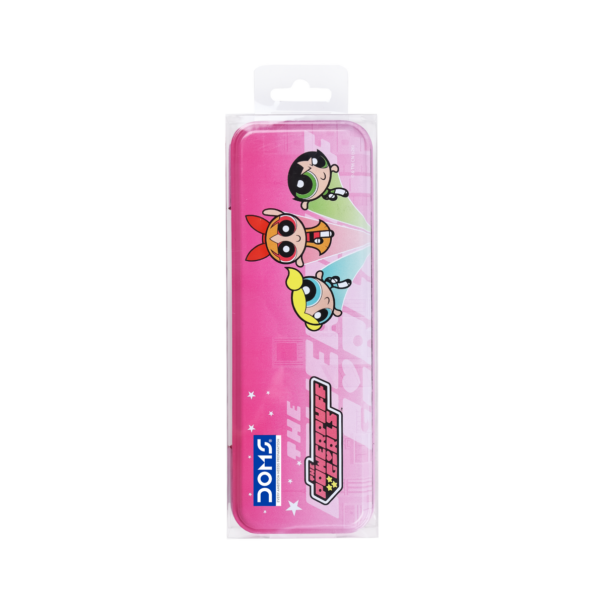 DOMS Powerpuff Girls Tin Box | Cute Metal Pencil Box for Kids | Multi-Purpose Storage Case | Official licensed Merchandise