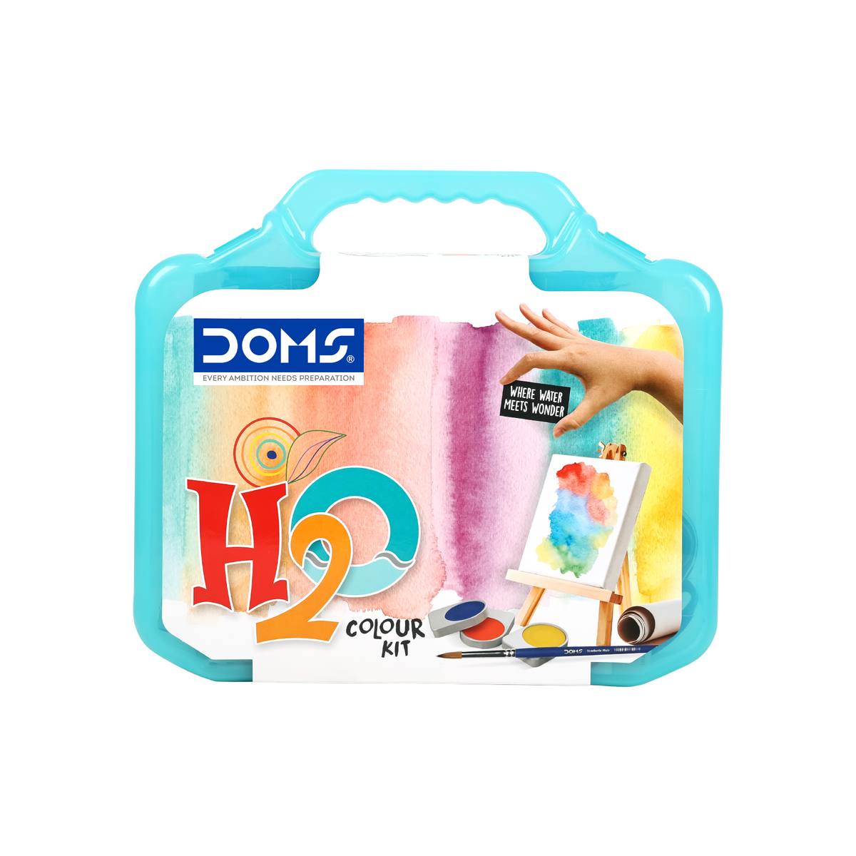 DOMS H2O Art Kit – Complete Kids Colouring, Painting & Craft Set with Storage Case