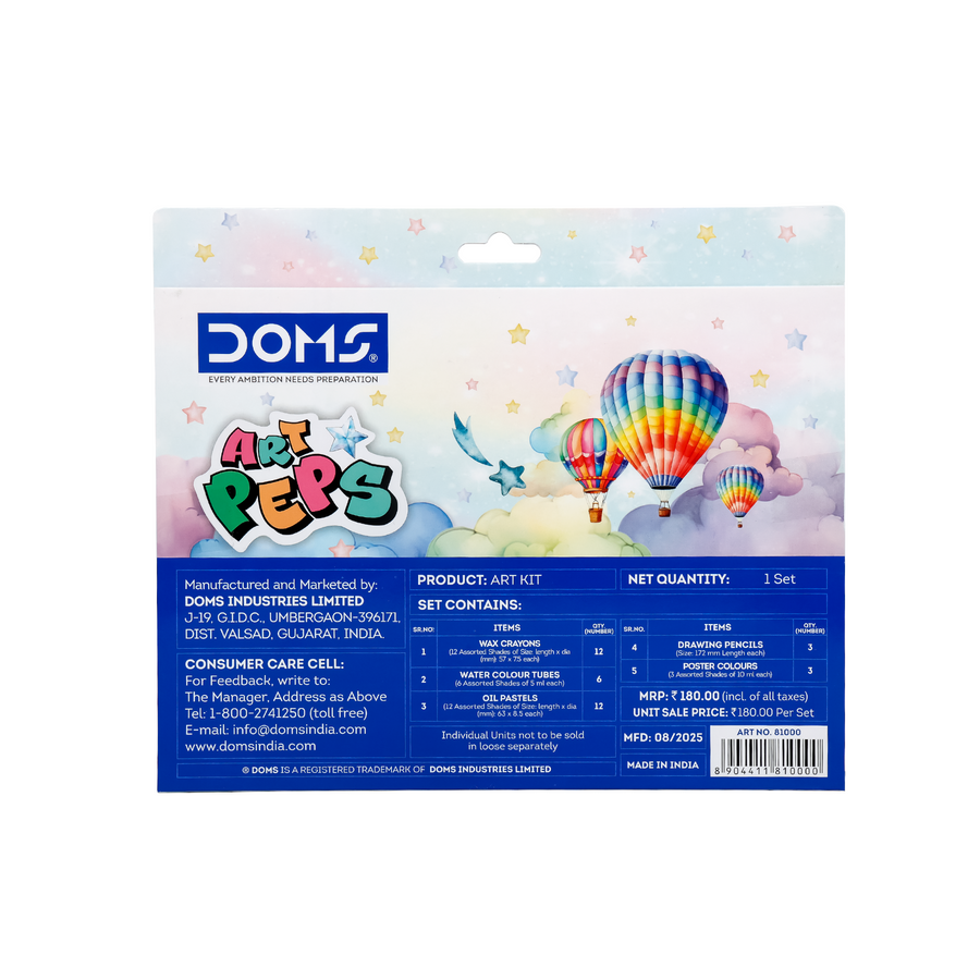 DOMS Art Peps Kit – Complete Drawing, Painting & Colouring Set for Creative Learning