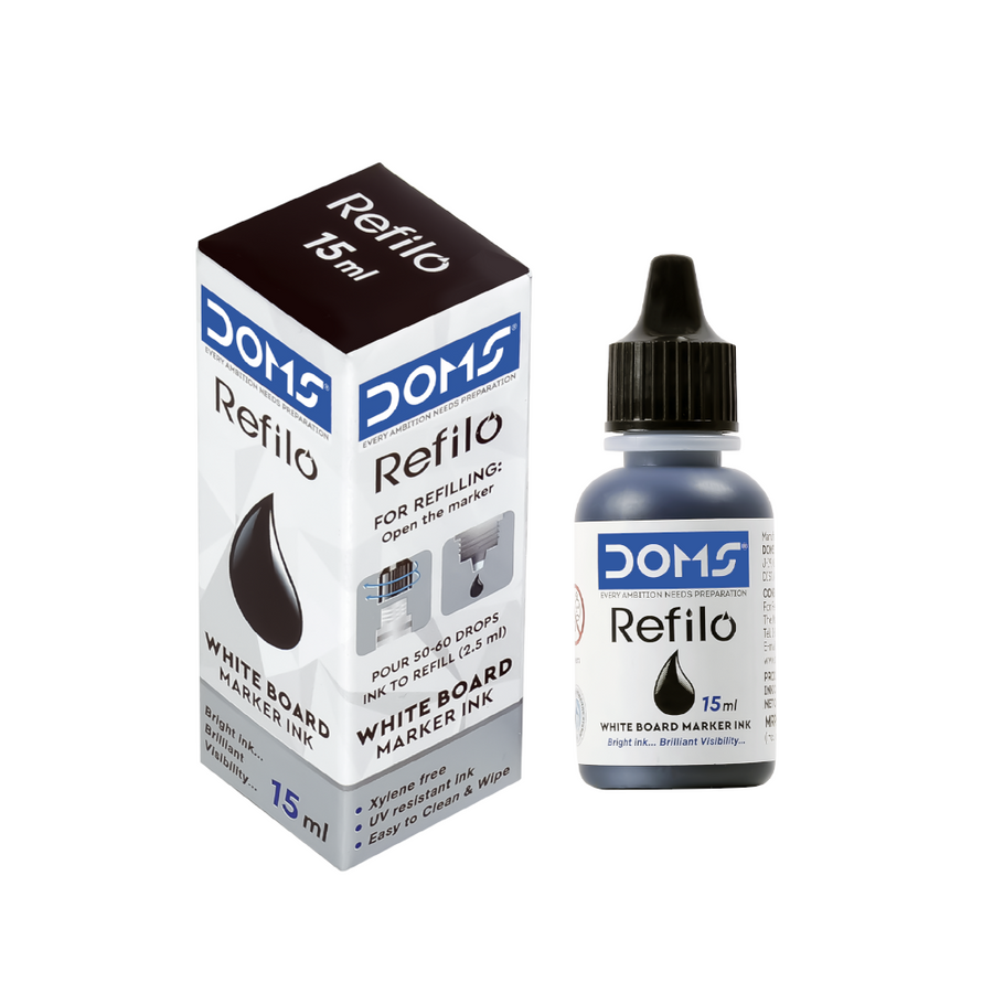 DOMS Refilo Whiteboard Marker Ink –  Refill | Long-Lasting, Quick-Dry, Anti-Smudge Whiteboard Ink for Smooth Writing