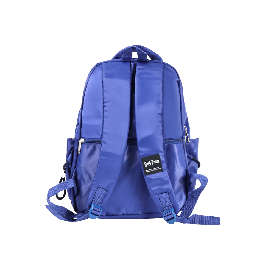 DOMS Hogwarts Blue School Backpack – Large Capacity Water-Resistant | Travel & School Bag (42L) | Official License Merchandise