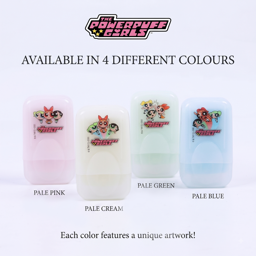 DOMS The Powerpuff Girls E-Podz GLO Eraser – Glow-in-the-Dark Eraser with Protective Case | Officially Licensed Merchandise