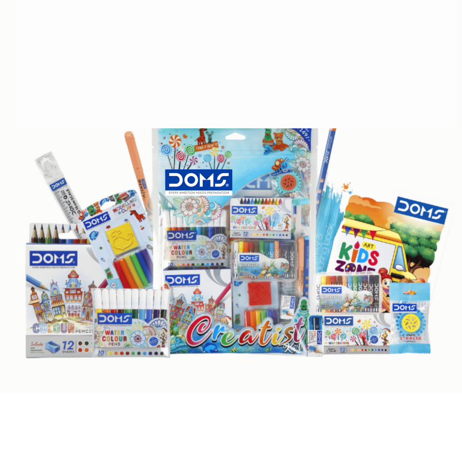 DOMS Creatist Kit – Kids Drawing, Coloring & Craft Supplies Combo Pack