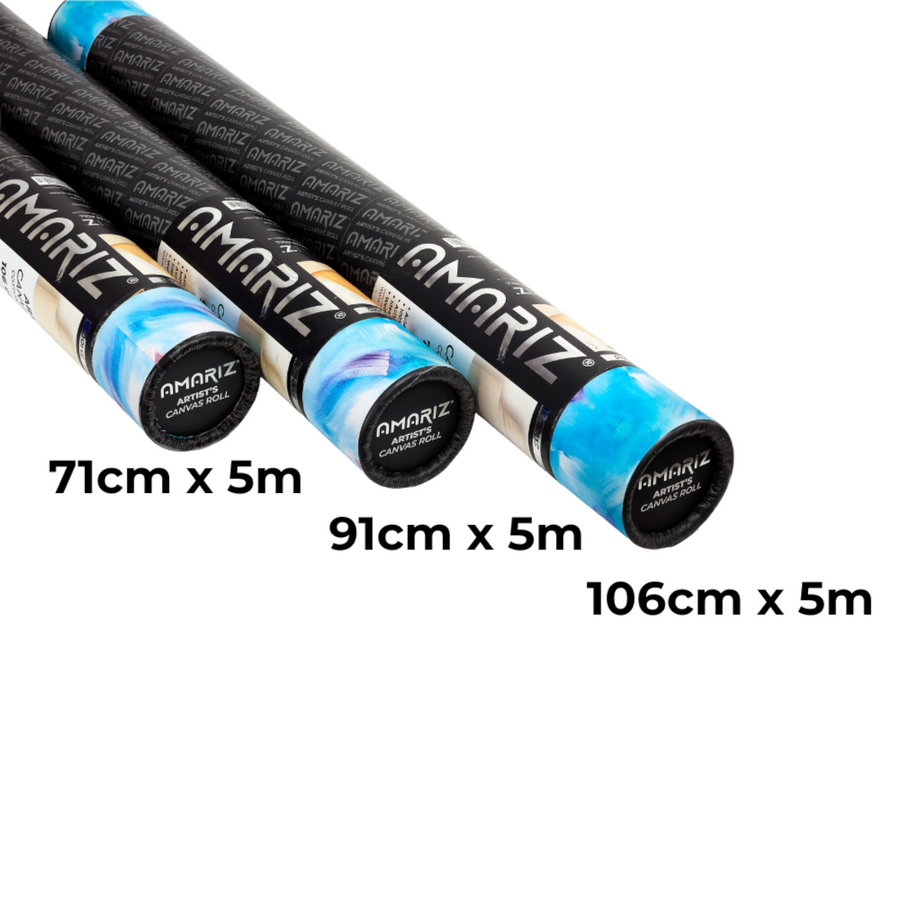 DOMS Amariz Artist Canvas Roll | Premium Primed Cotton Canvas Roll for Acrylic, Oil & Mixed Media Painting