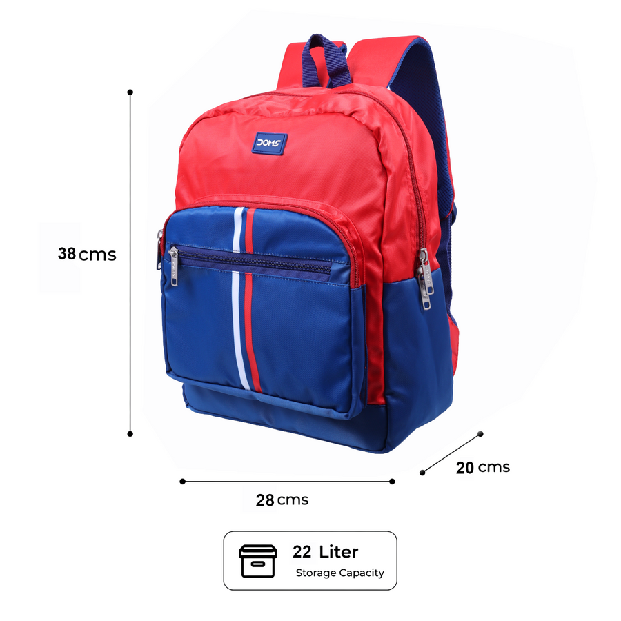 DOMS Buddy Bag Kids School Backpack – Lightweight Water-Resistant School Bag (22L)