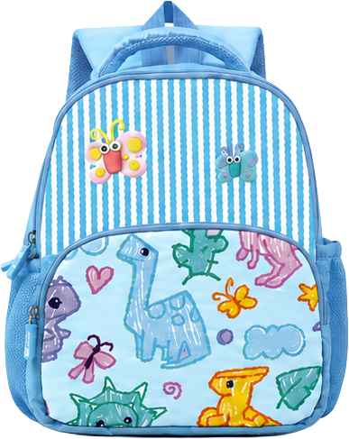 Blue kids school bag